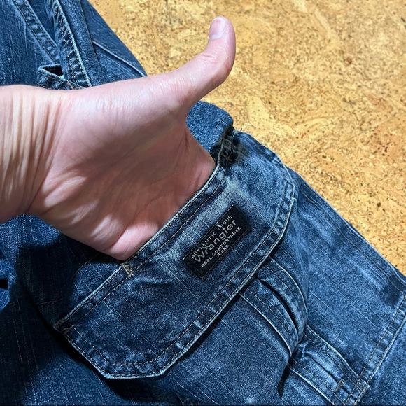 Wrangler Men’s Cargo Denim Jeans Shorts Sz 40 - Picture 8 of 13